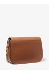 Michael Kors Parker Medium Leather Messenger Bag Luggage Women