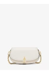 Michael Kors Mila Small Leather Shoulder Bag Optic White Women