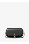 Michael Kors Mila Small Leather Shoulder Bag Black Women