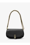 Michael Kors Mila Small Leather Shoulder Bag Black Women