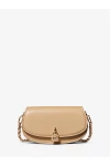 Michael Kors Mila Small Leather Shoulder Bag Camel Women