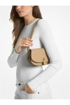 Michael Kors Mila Small Leather Shoulder Bag Camel Women