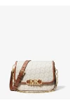 Michael Kors Parker Medium Empire Signature Logo Messenger Bag Vanilla Luggage Women