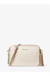 Michael Kors Ginny Medium Logo Crossbody Bag Vanilla Soft Pink Women