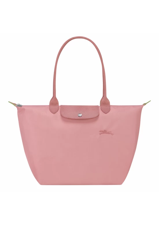 Longchamp Le Pliage Green L Tote Bag Recycled Canvas Petal Pink Women