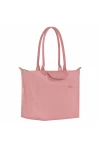 Longchamp Le Pliage Green L Tote Bag Recycled Canvas Petal Pink Women