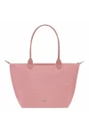 Longchamp Le Pliage Green L Tote Bag Recycled Canvas Petal Pink Women