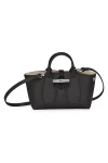 Longchamp Roseau XS Handbag with Crossbody Strap Black Women