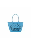 Longchamp x André joint Le Pliage 31 graffiti printed canvas Shoulder Bag Blue Women