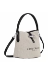 Longchamp Roseau Xs Bucket Bag Ecru Canvas Women