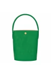 Longchamp Epure Leather Bucket Bag S Green Women