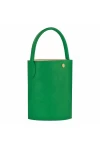 Longchamp Epure Leather Bucket Bag S Green Women