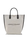 Longchamp Essential M Tote Bag Ecru Women