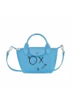 Longchamp X André Xs Le Pliage Top Handle Bag Blue Women