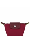 Longchamp Le Pliage Original Coin Purse Red Recycled Canvas Women