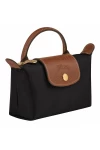 Longchamp Le Pliage Original Canvas Pouch with Handle Black Women