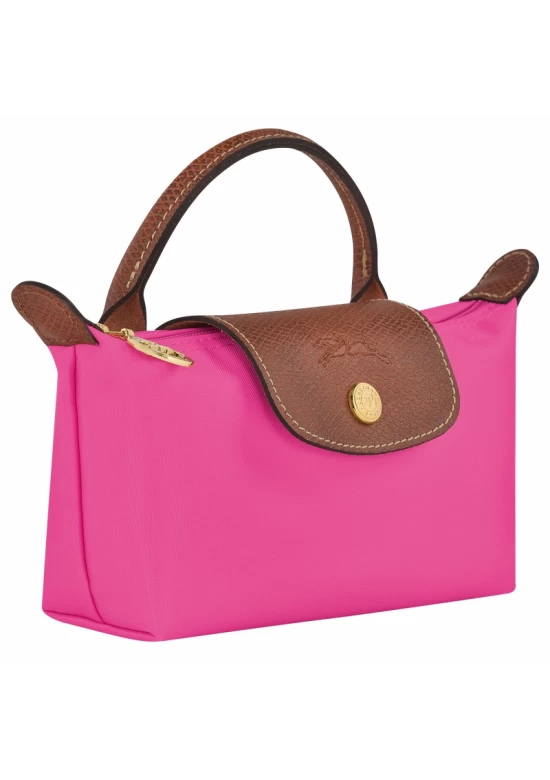 Longchamp Le Pliage Original Canvas Pouch with Handle Candy Women