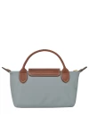 Longchamp Le Pliage Original Pouch with Handle Steel Women