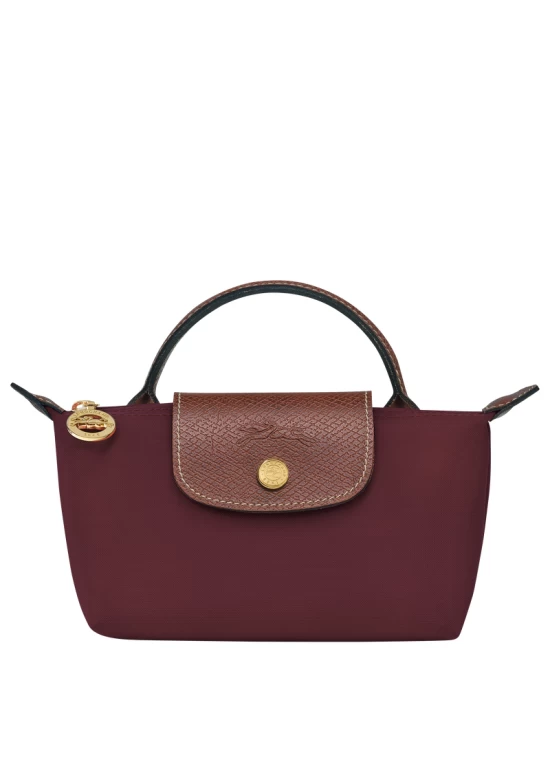 Longchamp Le Pliage Original Pouch with Handle Burgundy Women