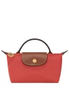 Longchamp Le Pliage Original Pouch with Handle Tomato Women