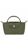 Longchamp Le Pliage Green Pouch with Handle Green Women