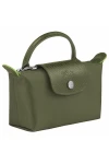 Longchamp Le Pliage Green Pouch with Handle Green Women