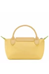 Longchamp Le Pliage Green Pouch with Handle Yellow Women