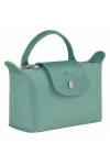 Longchamp Le Pliage Green Pouch with Handle Lagoon Women