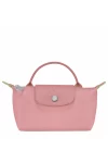 Longchamp Le Pliage Green Pouch with Handle Petal Pink Women