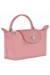 Longchamp Le Pliage Green Pouch with Handle Petal Pink Women