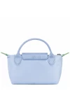 Longchamp Le Pliage Green Pouch with Handle Blue Women