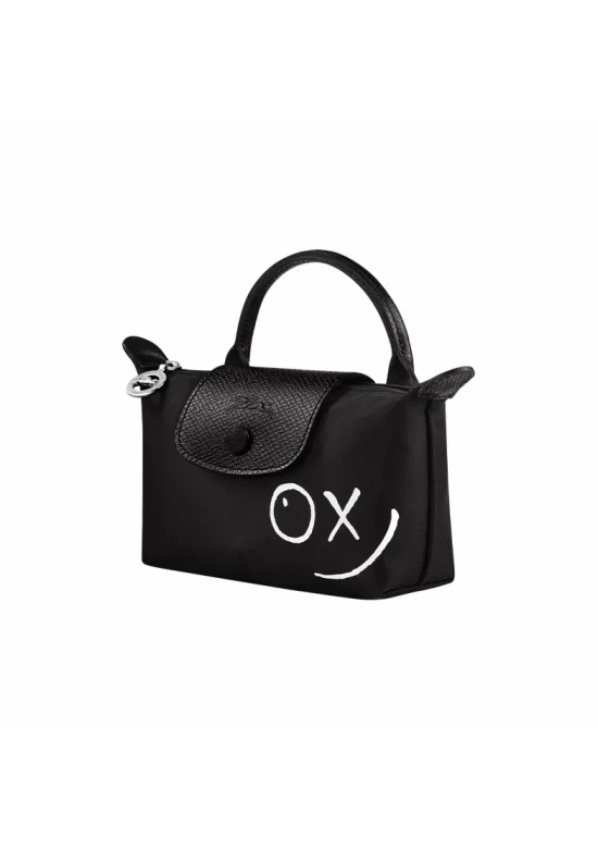 Longchamp X André Saraiva Le Pliage Pouch Black Women