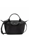 Longchamp Le Pliage Xtra Leather Handbag XS Black Women