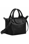 Longchamp Le Pliage Xtra Leather Handbag XS Black Women