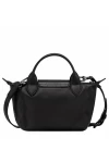 Longchamp Le Pliage Xtra Leather Handbag XS Black Women