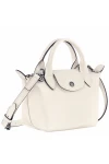 Longchamp Le Pliage Xtra Leather Handbag XS Beige Women