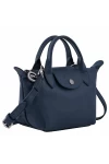 Longchamp Le Pliage Xtra Leather Handbag XS Navy Women