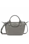 Longchamp Le Pliage Xtra Leather Handbag XS Turtledove Women