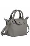 Longchamp Le Pliage Xtra Leather Handbag XS Turtledove Women