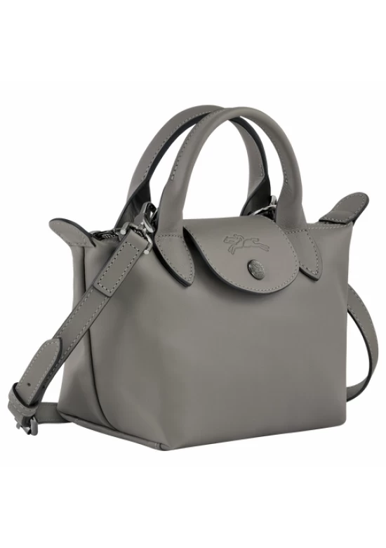 Longchamp Le Pliage Xtra Leather Handbag XS Turtledove Women