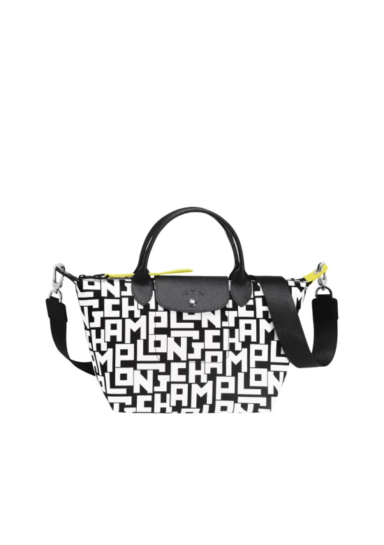 Longchamp Le Pliage Lgp S Handbag Black White Women