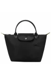 Longchamp Le Pliage Green S Handbag Recycled Canvas Black Women