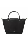 Longchamp Le Pliage Green S Handbag Recycled Canvas Black Women