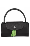 Longchamp Le Pliage Green S Handbag Recycled Canvas Black Women