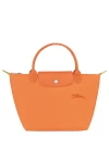 Longchamp Le Pliage Green S Handbag Recycled Canvas Orange Women