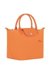 Longchamp Le Pliage Green S Handbag Recycled Canvas Orange Women