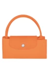 Longchamp Le Pliage Green S Handbag Recycled Canvas Orange Women