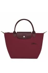 Longchamp Le Pliage Green S Handbag Recycled Canvas Red Women