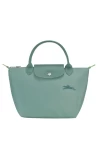 Longchamp Le Pliage Green S Handbag Recycled Canvas Lagoon Women