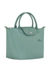 Longchamp Le Pliage Green S Handbag Recycled Canvas Lagoon Women